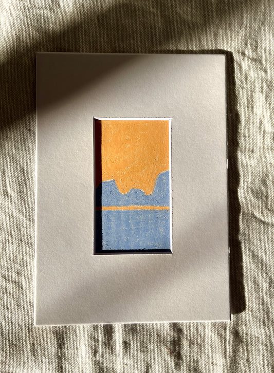 "Safe To Be Present" Oil Pastel