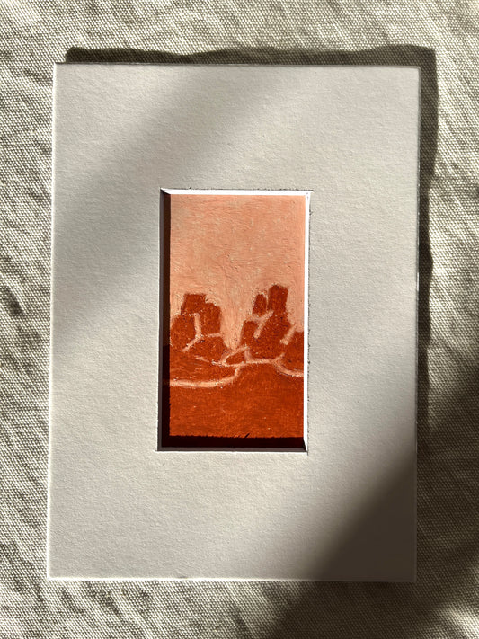 "Presence is the Answer" Oil Pastel