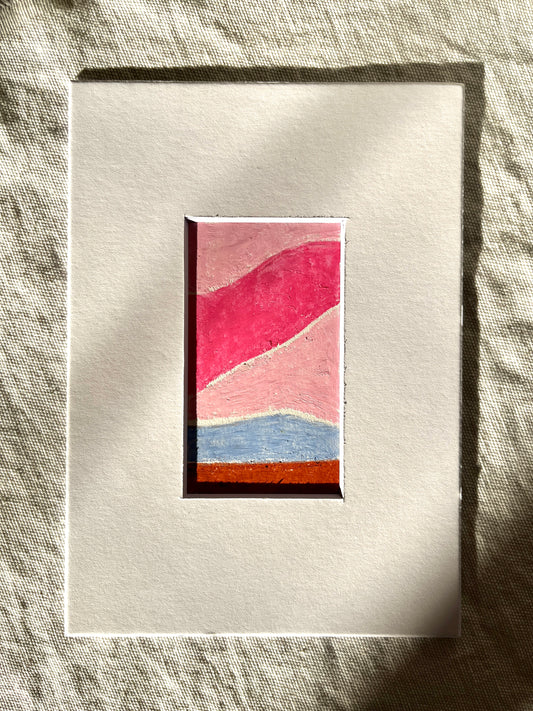 "A Steadfast Horizon" Oil Pastel