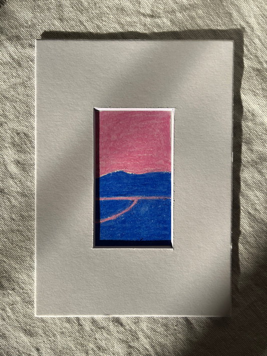 "Delight is Your Nature" Oil Pastel