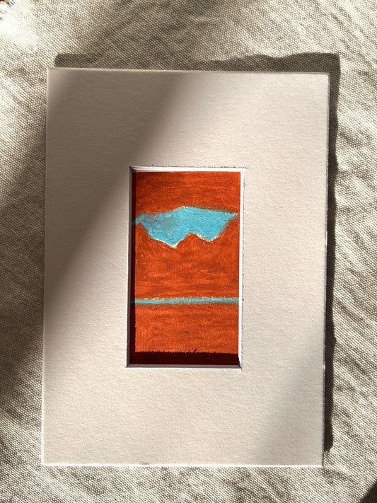 "Open Heart in the Unknown" Oil Pastel