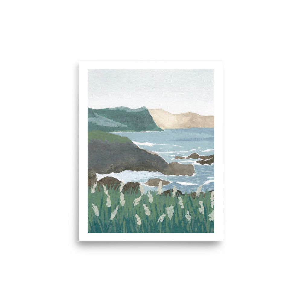 On the Cliffs Landscape Print